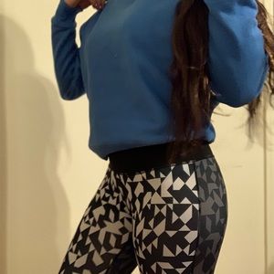 Reebok Geometric Print Cropped Leggings